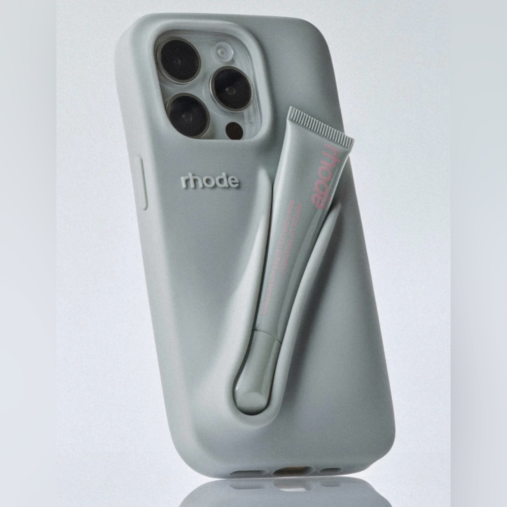 RHODE Lip Case for iPhone 13 in Light Gray